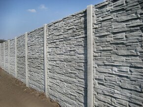 Betonový plot, betonové desky - 3