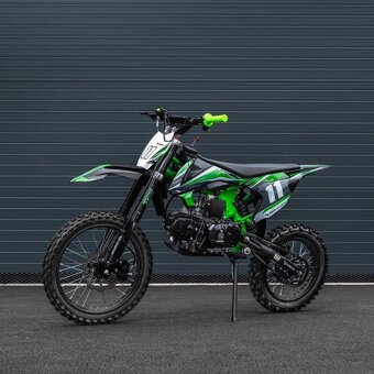 Pitbike Leramotors Shark 125ccm, el. start, zeleny - 3