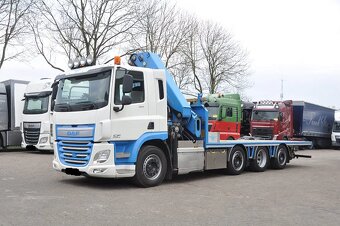 DAF CF400 8x2 - plato s hydraulickou rukou HIAB - 3