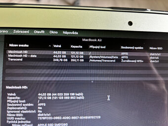 MacBook Air 13” 2017, TOP STAV, 8Gb RAM, 128Gb SSD + 256SD - 3