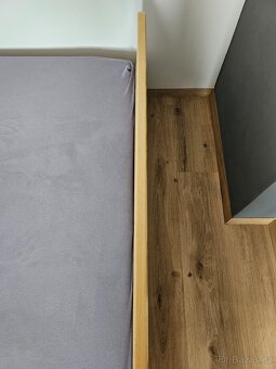 Dřevěná zábrana k posteli - masiv - 3