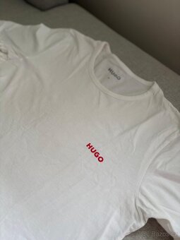 3x bílé tričko HUGO BOSS (3-pack) - vel. M, L - 3