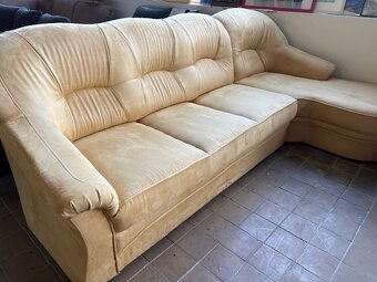 sedačka rohová žlutá - 3