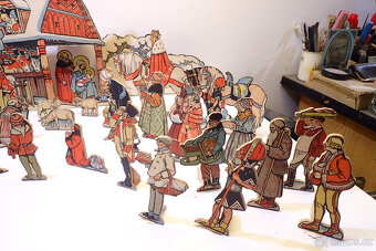 Betlém - starý - na překližce - 3