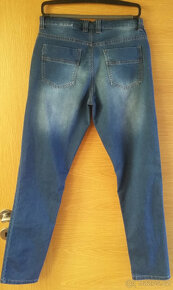 Pánské modré jeans, kalhoty Slim Fit vel. 31 - 3