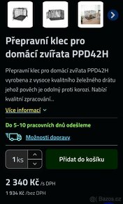 NOVÁ SKLÁDACÍ KLEC PRO ZVÍŘATA S VANOU - 3