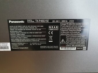 Panasonic TV Plazma NeoPDP TX P46G15E, 46"( 116 cm) - 3