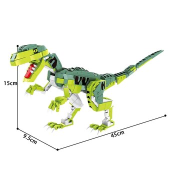 Dětská stavebnice Velociraptor 533 dílků B0C35RTY86 - 3
