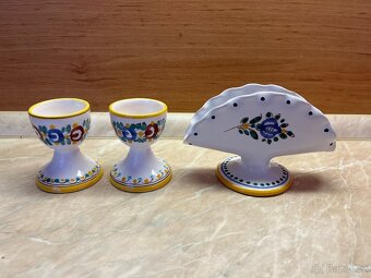 Stojánky na vajíčka a na ubrousky Tupeská keramika - 3