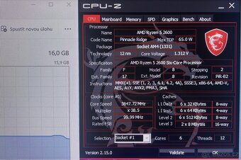 Herní Pc- Ryzen 5- Gtx 960 4gb- 2x 16gb - 3