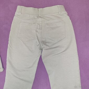 2x dívčí kalhoty 134/140 pro dvojčata - 3