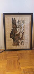 Obrazy malované na papyrus zarámované - 3