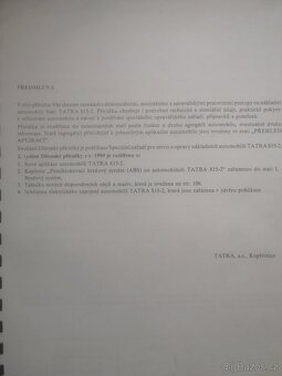 Dílenská příručka TATRA 815-2. Publikace 647 + dodatek - 3