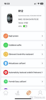 Fitness prsten s displejem a bezdrátovým nabíjením + ZÁRUKA - 3