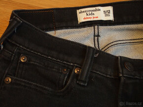 Abercrombie černé jeans kalhoty vel. 152 jako NOVÉ - 3