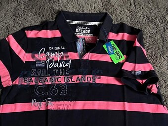 Značkové polo tričko s límečkem CAMP DAVID = XXXL - 3