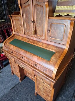 Starožitný kořenicový psací stůl - 3