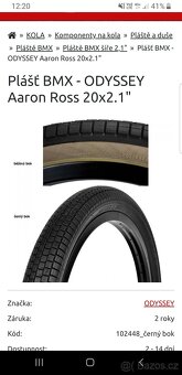 Nový BMX plášť Odyssey Aaron Ross - 3