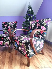 Párová koktejlkvá křesla H-237 J. Halabala - 3