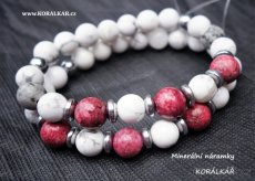 Minerální náramek náramky z minerálů na Valentýna a učitelky - 3