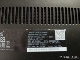 Prodam Lenovo Yoga 510-14Ast - 3