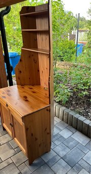 Rohová knihovna se skříňkou Ikea Leksvik - 3