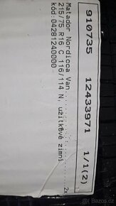 Nové zimní pneu Matador 215/75 R16C 116/114 N - 3