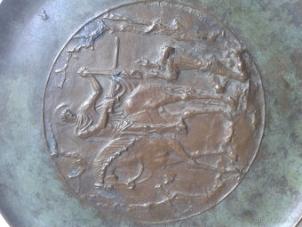 Franz Mikorey (1907-1986) -Heiliger Martin -Bronzerelief - 3