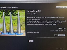 Kovářský rovnací kužel - 3