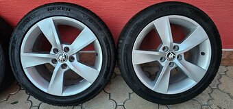 Originál alu Škoda Rapid 5x100 215/45 R16 - zimní - 3