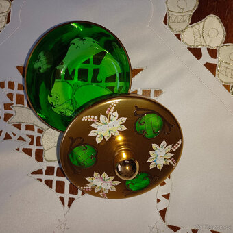 Borské sklo - miska (vysoký smalt) - 3