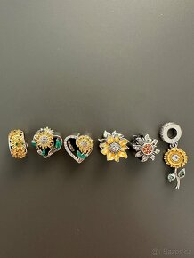 Slunečnice přívěsek na Pandora náramek - 3