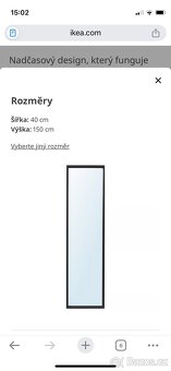 Nissedal zrcadlo Ikea cerna - 3