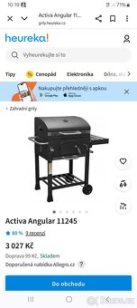 Gril na dřevěné uhlí activa angular - 3