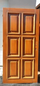 Vchodové dveře dřevěné masiv 90 cm levé - 3