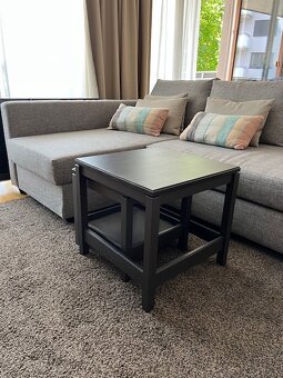 IKEA HAVSTA 2x konferenční stolek tmavě hnědá - 3