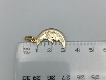 Zlatý přívěsek měsíc 2,35g, 14 kt, 585/1000 - 3