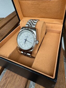 Seiko mod DateJust 39mm silver - 3