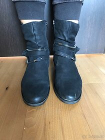 Kozačky kotníkové černé vel.37 - 3