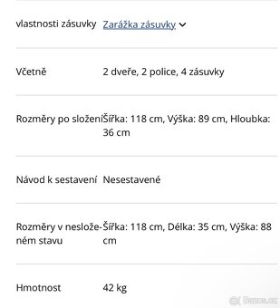 JENSLEV komoda/příborník JYSK - 3