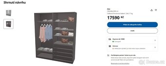 Tmavá IKEA skříň - 3