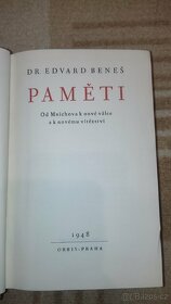 Kniha Dr.Edvard Beneš Paměti 1948 - 3