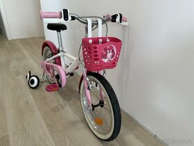 Dětské holčičí kolo s košíkem a stabilizačními kolečky 16’’ - 3