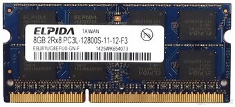 Predám RAM pamäte do notebookov DDR3L - 8GB - 3