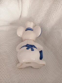 Porcelánová modro bílá myš - 3