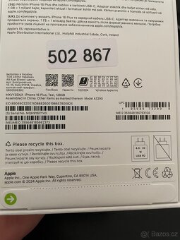 Nový, nerozbalený IPHONE 16 PLUS 128 GB - 3