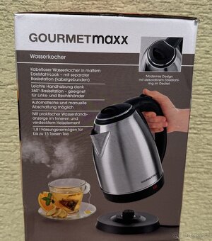 Nerezová rychlovarná konvice 1,8 l nové, více kusů - 3