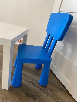 Detska zidle Ikea MAMMUT + Ikea stolek LACK - 3