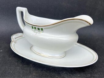 ART DECO - SADA PORCELÁNU, MÍSA, OMÁČNÍK - 3
