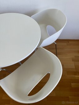 4x židle SINTESI HIREK ORBIT LARGE + kulatý stůl průměr 80cm - 3